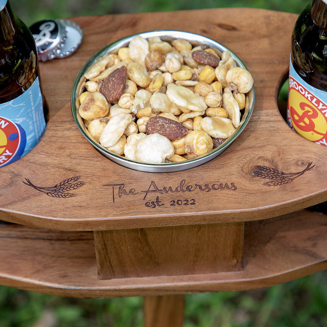 Portable Beer & Snack Table