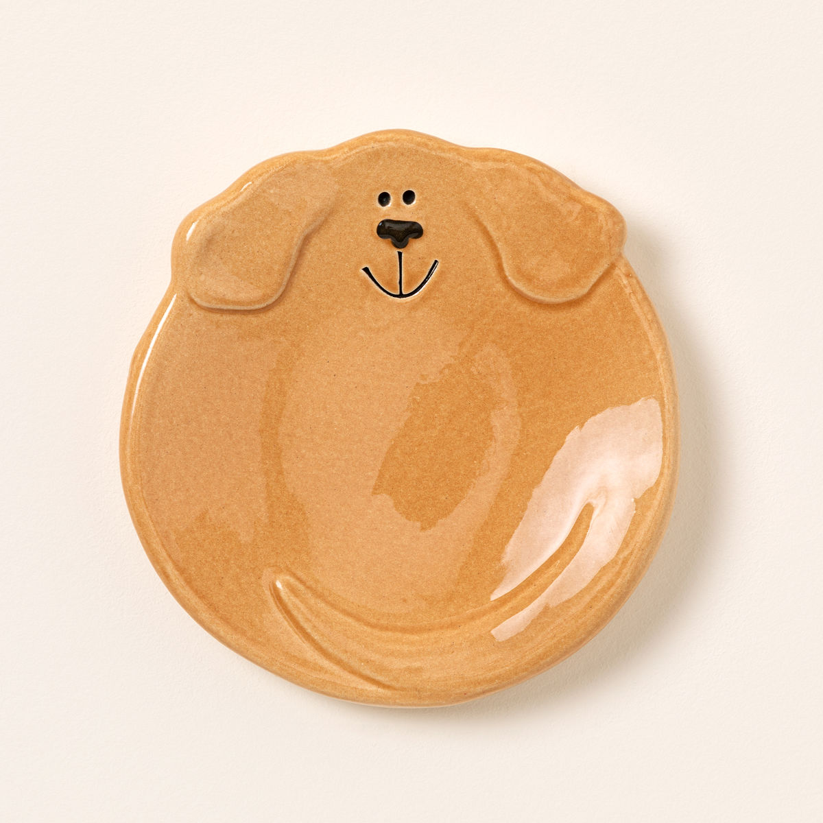 Happy Dog Spoon Rest - Tan