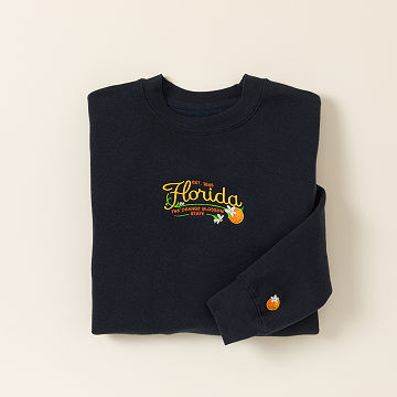 Embroidered State Flower Sweatshirt
