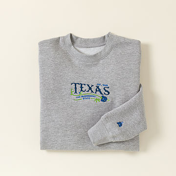 Embroidered State Flower Sweatshirt