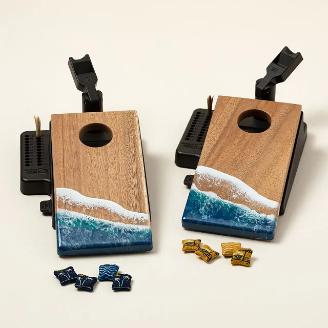 Coastal Mini Tabletop Cornhole Game Set