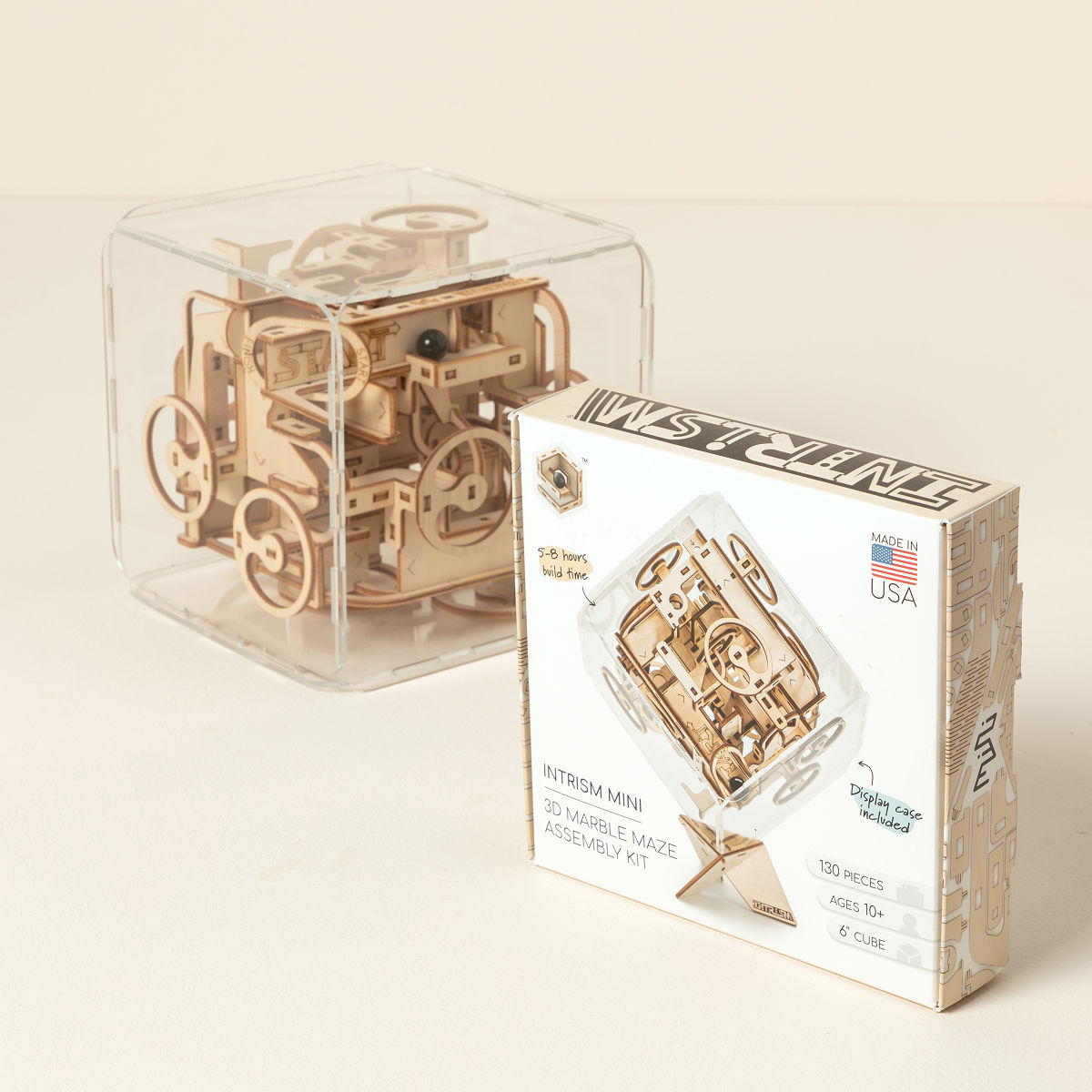 Kids Build Your Own 3D Marble Run Puzzle Cube - Mini - Suggested 10+