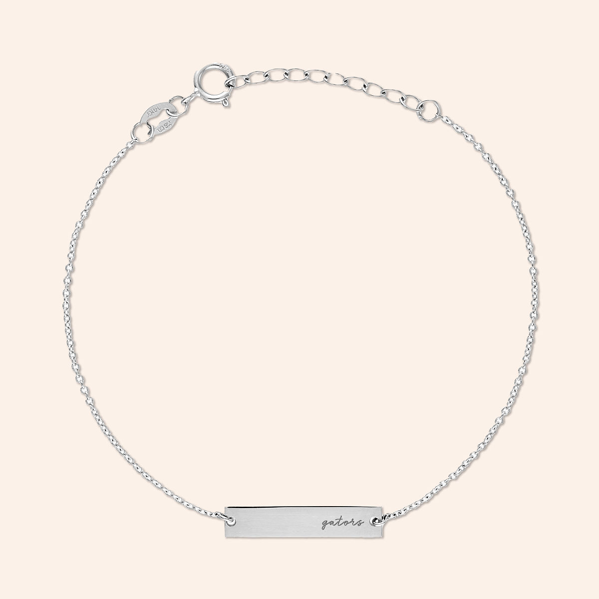 Show Your Spirit College Bracelet - University of Florida - Sterling Silver