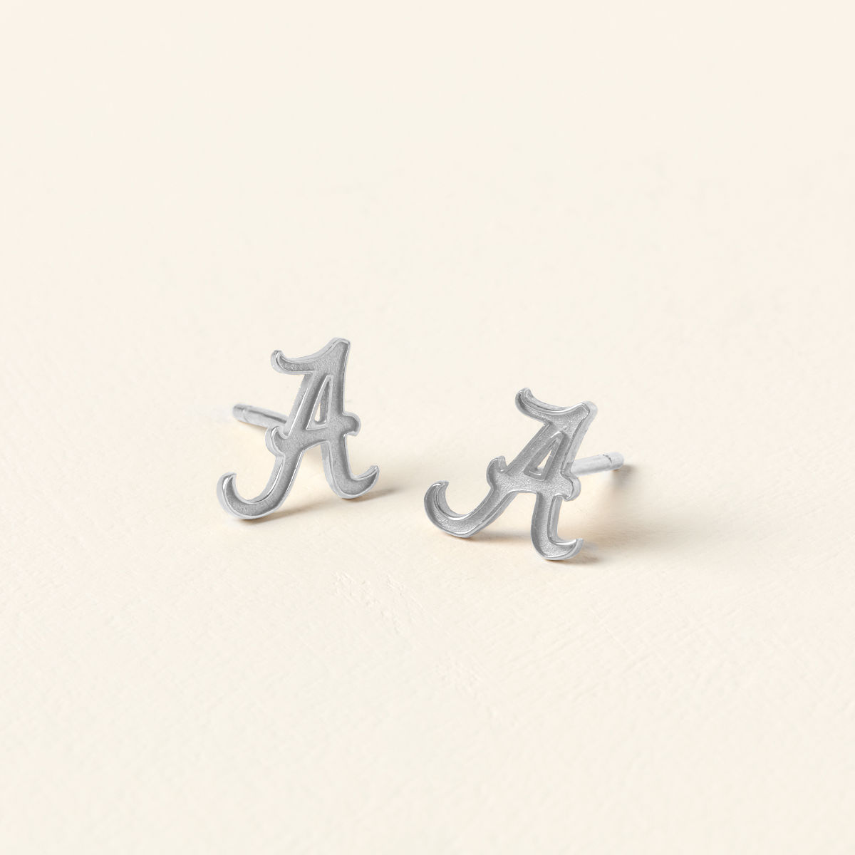 Show Your Spirit College Stud Earrings - University of Alabama - Sterling Silver
