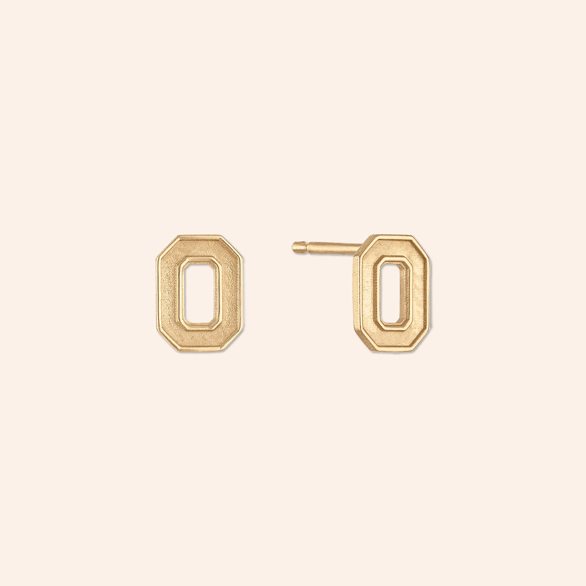Show Your Spirit College Stud Earrings - Ohio State University - Gold Plated