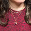 Custom Birthstone Cluster Necklace thumbnail 5