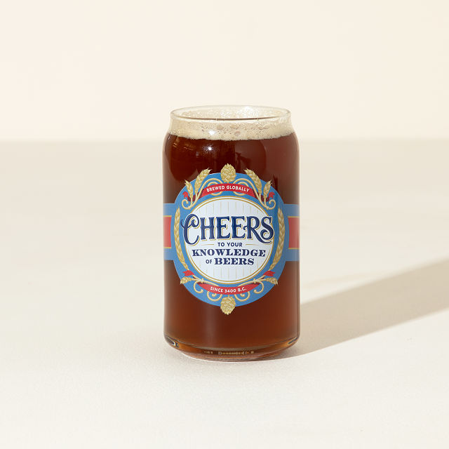 Beer Facts Every Day Interactive QR Can Glass