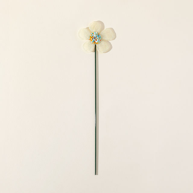 Handmade Glass Garden Stakes - Daisy