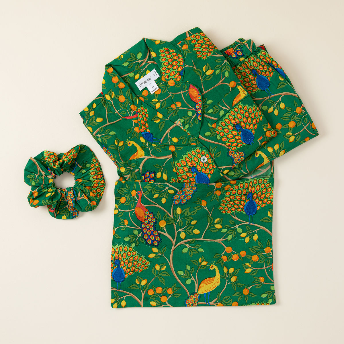 Radiant Peacock Pajama Gift Set - X-Large