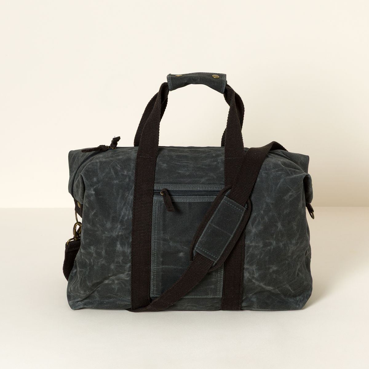 Waxed Canvas Weekender - Slate, Personalized
