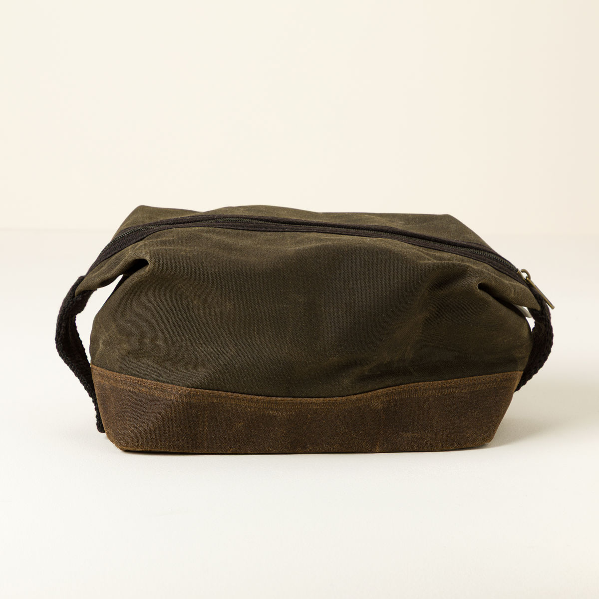 Waxed Canvas Dopp Kit - Olive