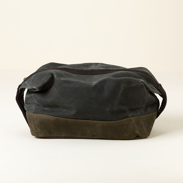 Waxed Canvas Dopp Kit