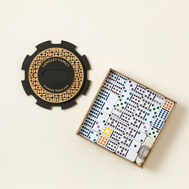 Personalized Domino Train Hub Set