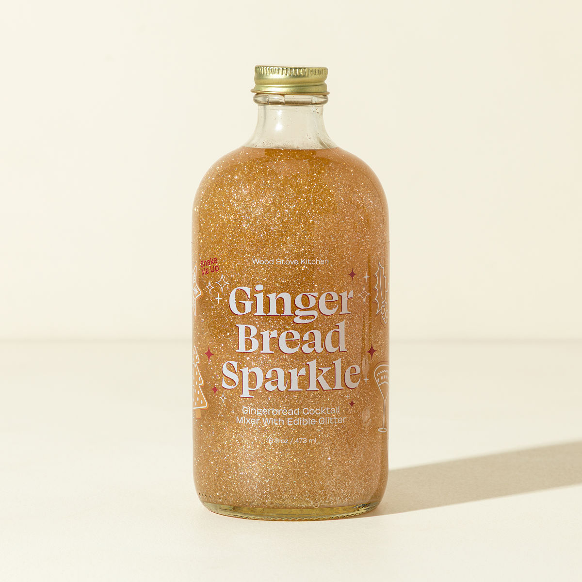Holiday Glitter Cocktail Mixer - Gingerbread