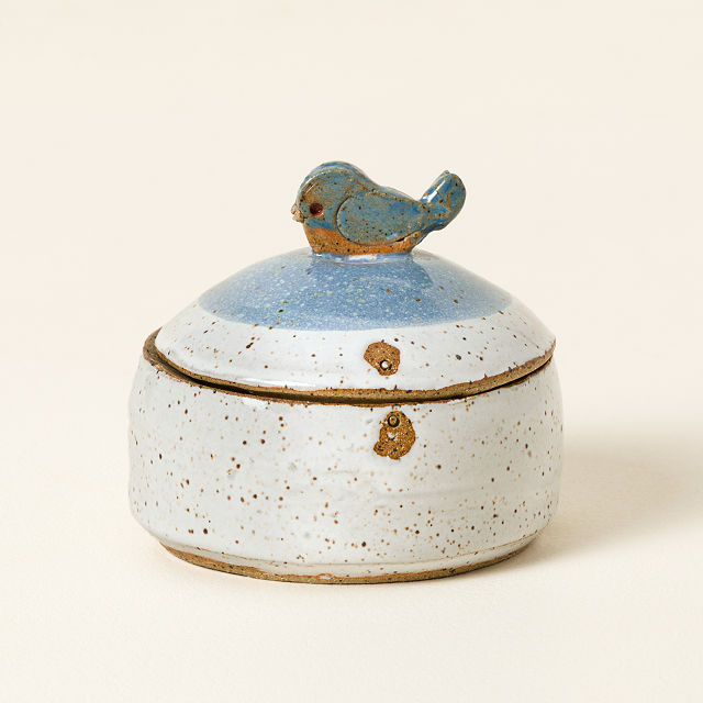 Bluebird Creamer and Sugar Jar