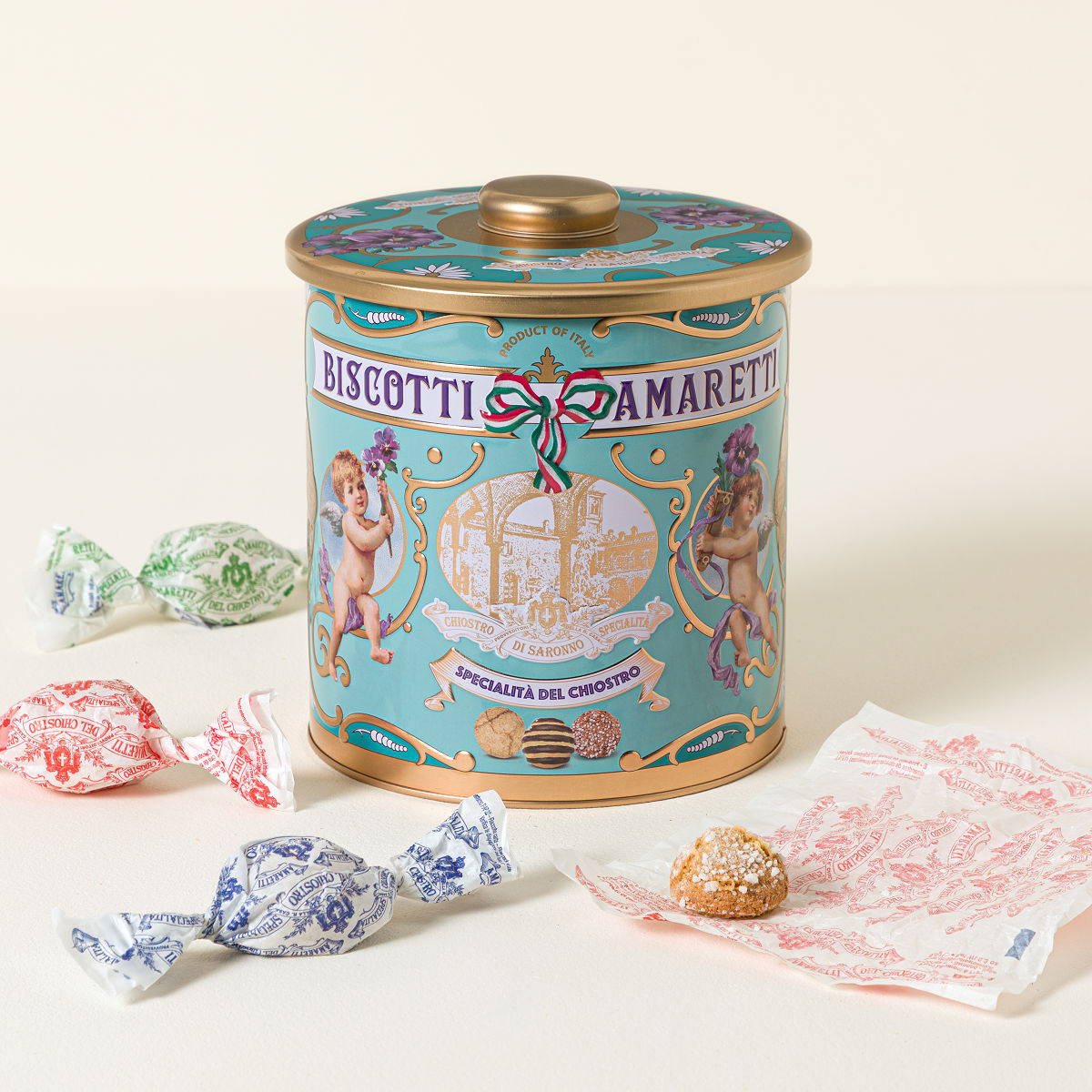 Uncommon Goods | Italian Amaretti Cookie Tin | amaretti cookies