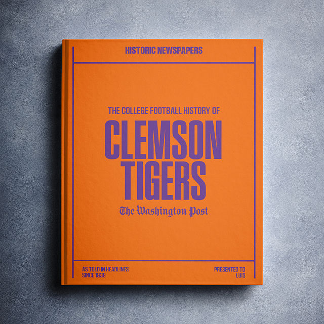 Personalized College Football History Books