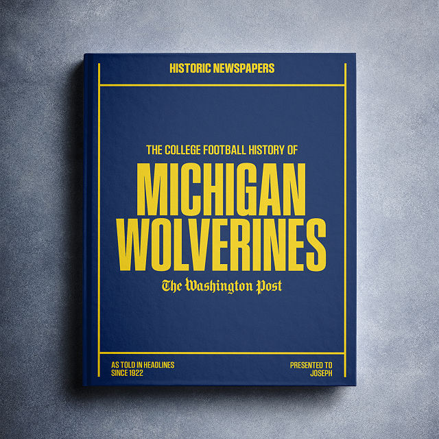 Personalized College Football History Books