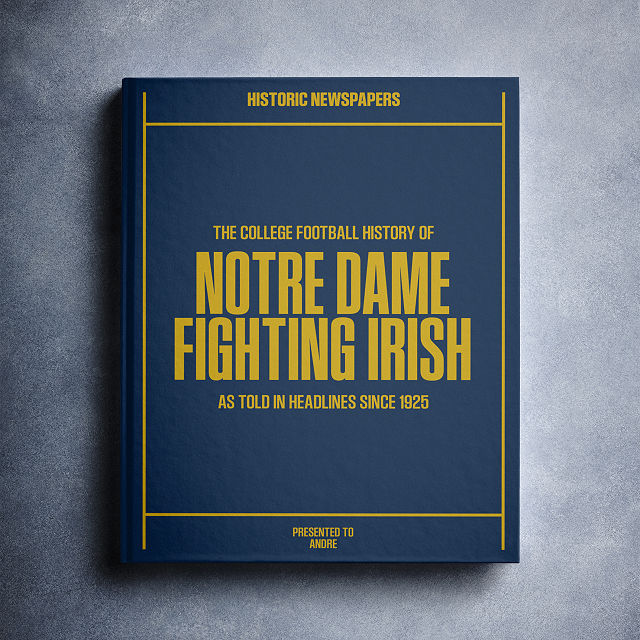 Personalized College Football History Books