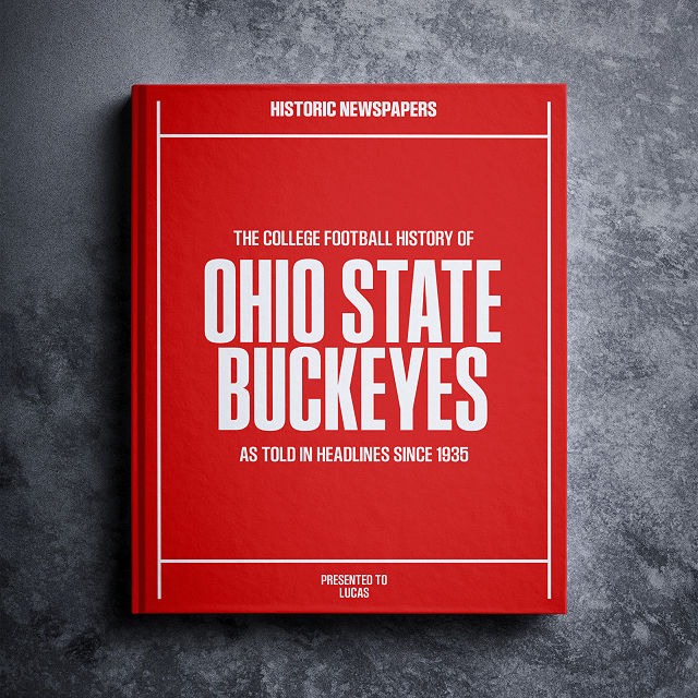 Personalized College Football History Books