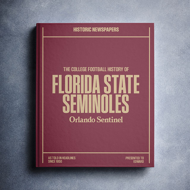 Personalized College Football History Books