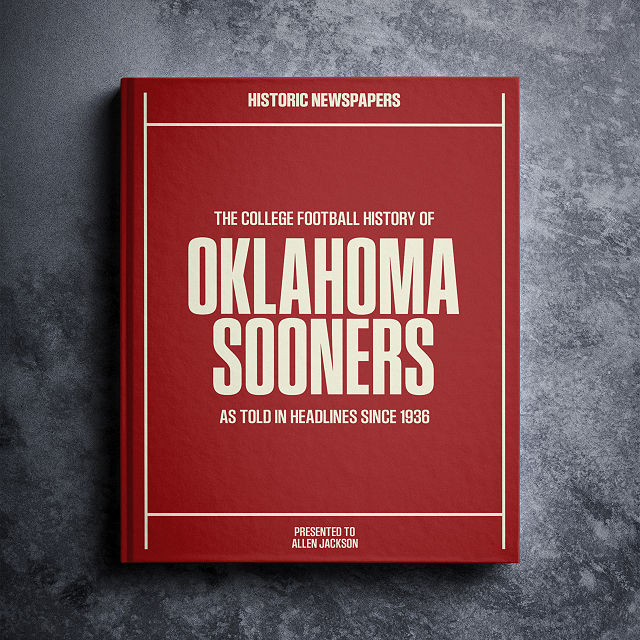 Personalized College Football History Books