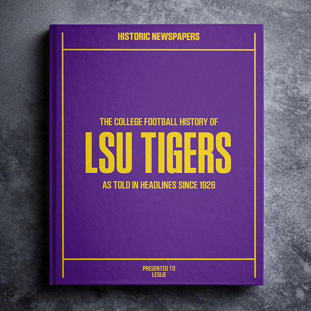 Personalized College Football History Books