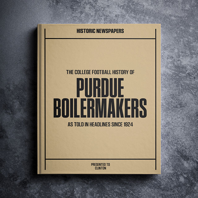 Personalized College Football History Books