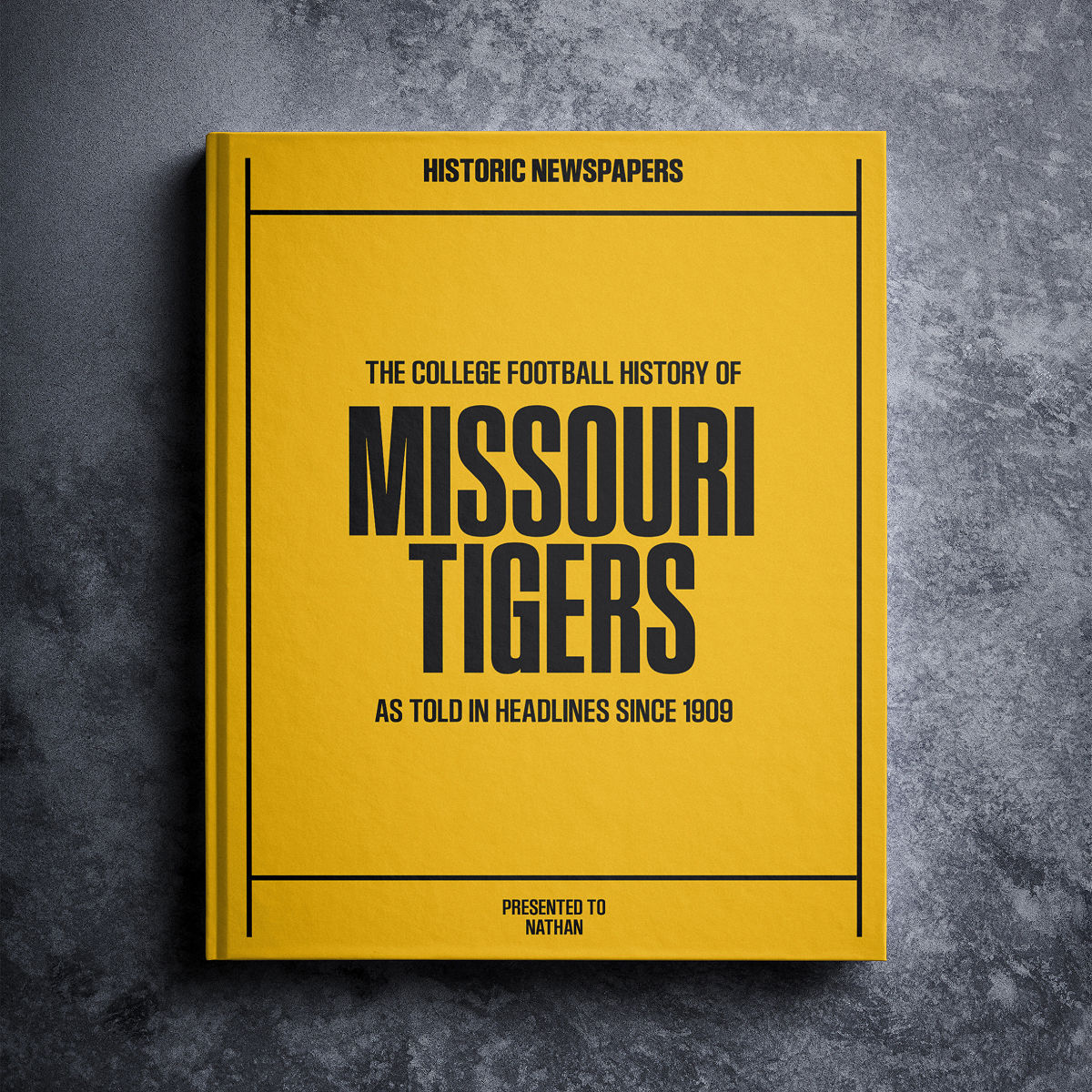 Personalized College Football History Books - University of Missouri