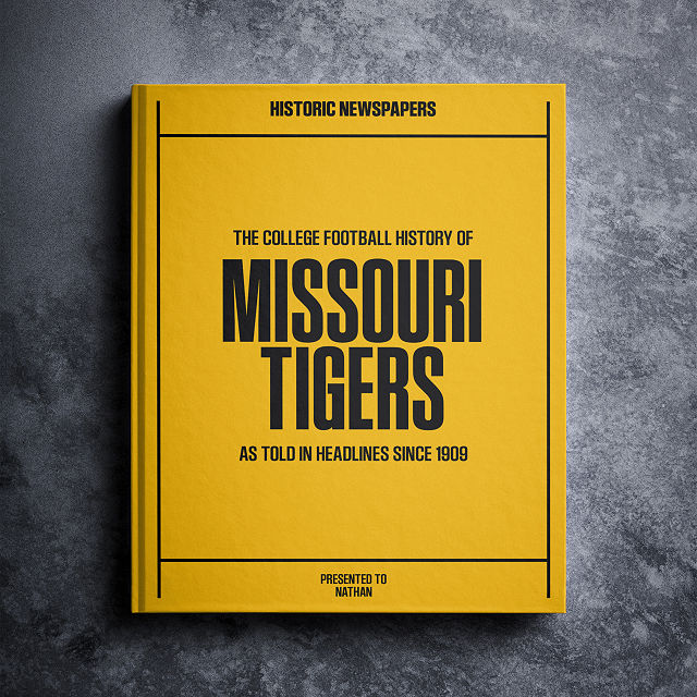 Personalized College Football History Books