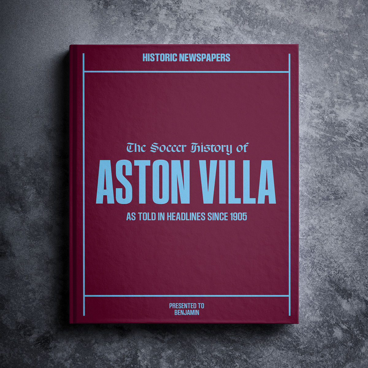 Personalized UK Soccer Books – Aston Villa
