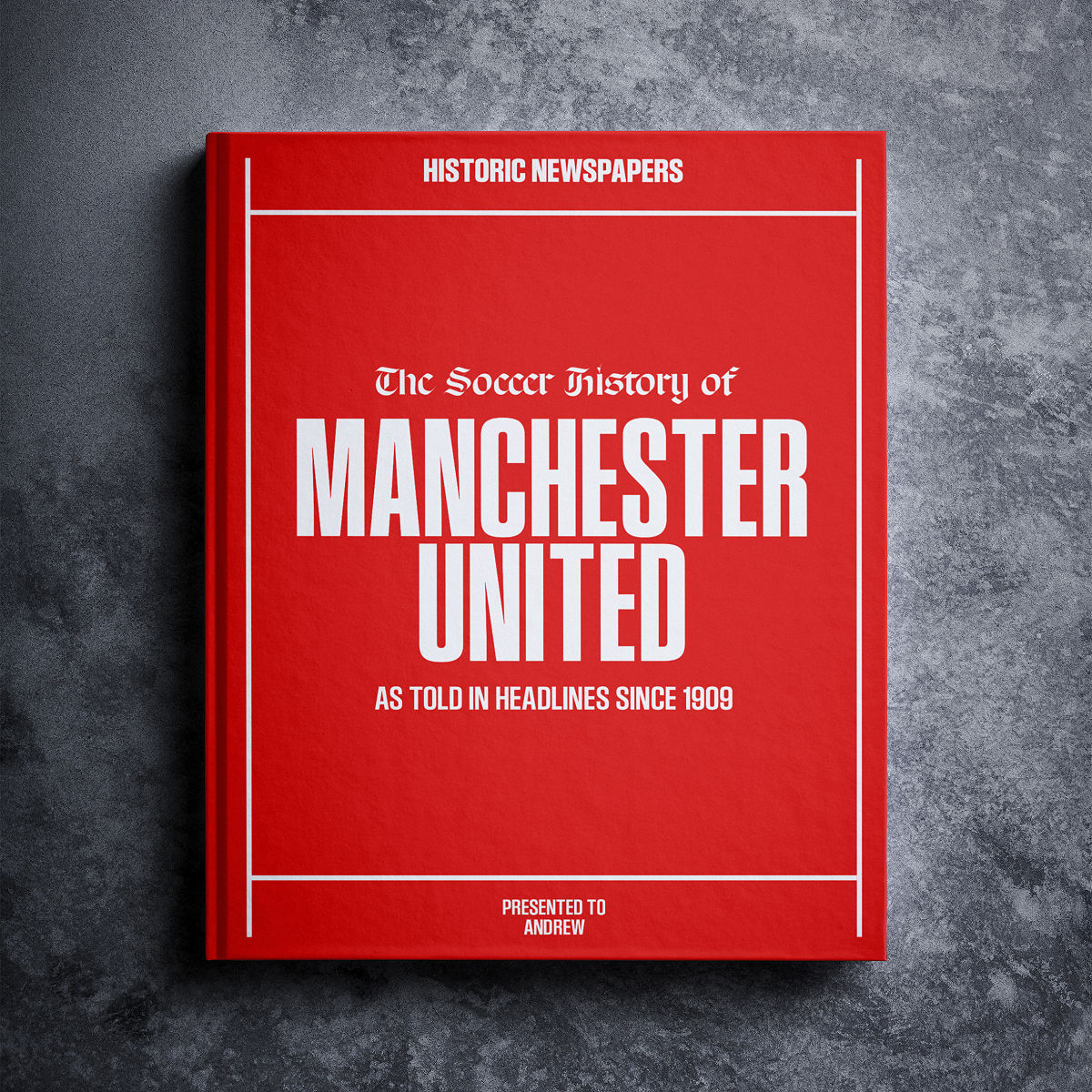 Personalized UK Soccer Books – Manchester United