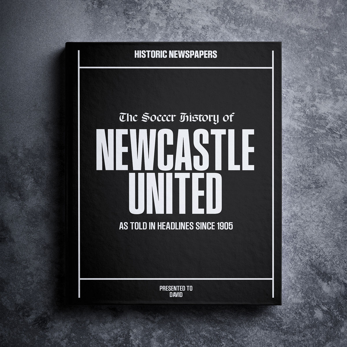 Personalized UK Soccer Books - Newcastle