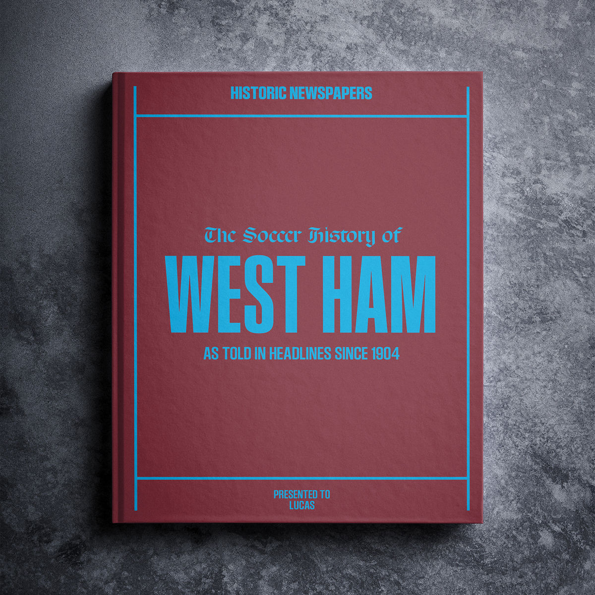 Personalized UK Soccer Books – West Ham Personalized UK Soccer Books – West Ham