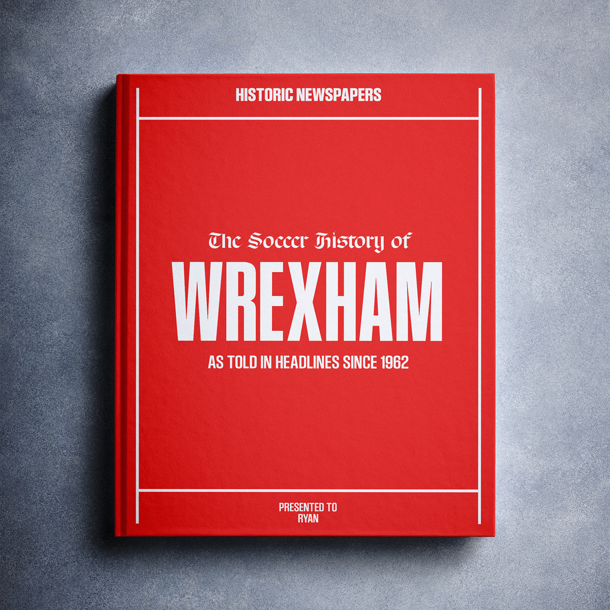Personalized UK Soccer Books - Wrexham