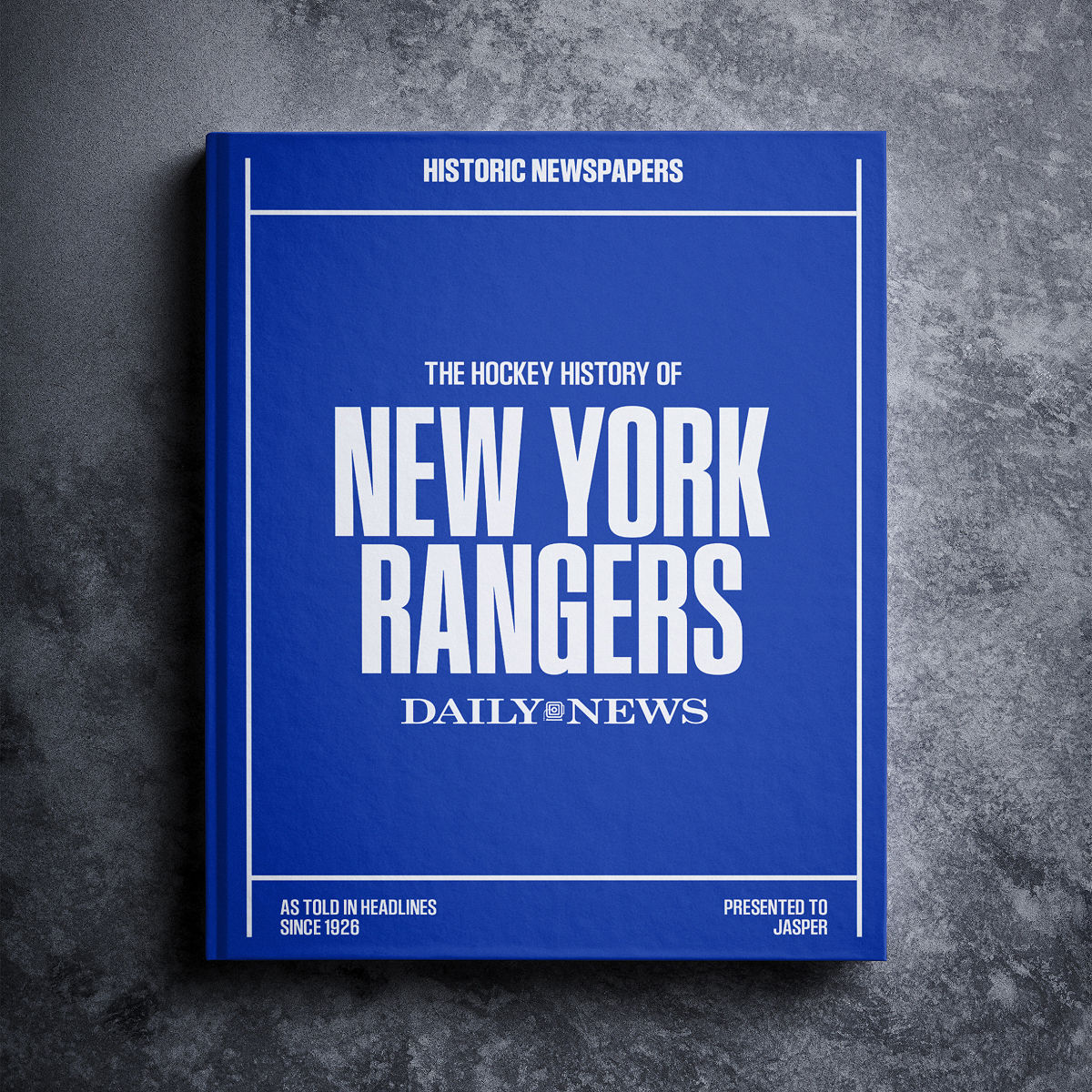 Personalized NHL History Books - New York Rangers