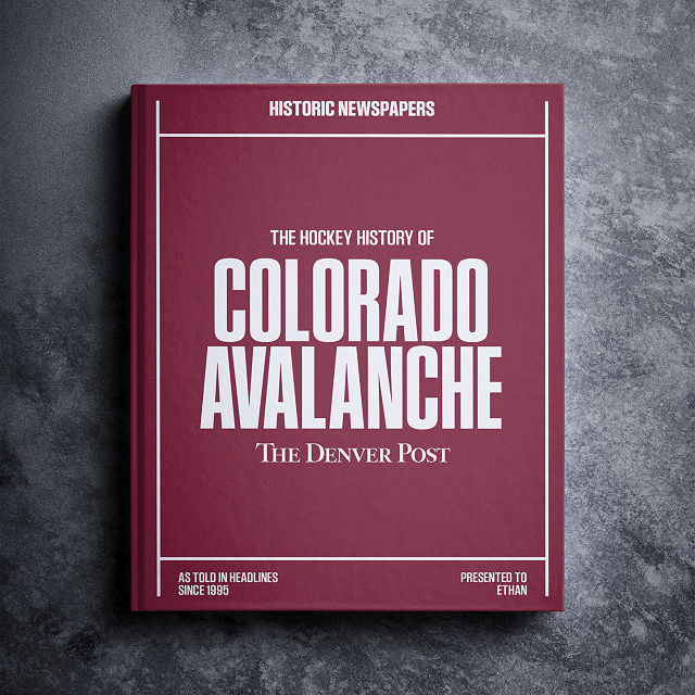 Personalized NHL History Books