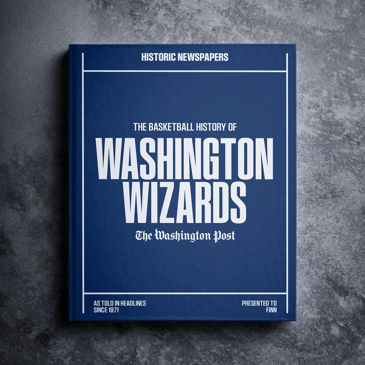 Personalized NBA Basketball History Books - Washington Wizards
