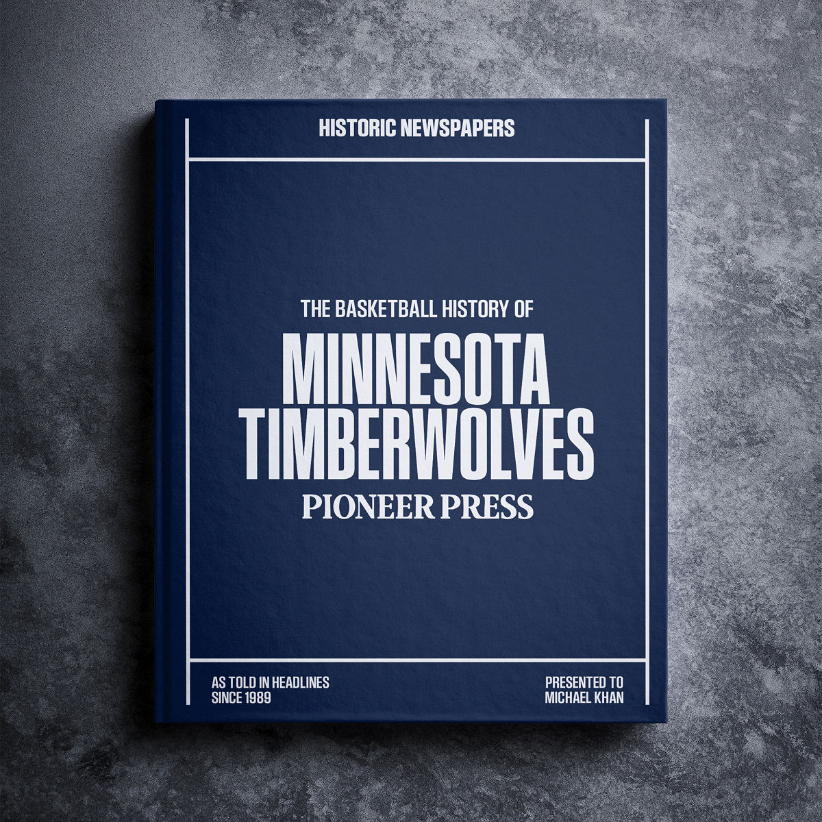 Personalized NBA Basketball History Books - Minnesota Timberwolves