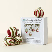 Set of 4 Festive Ornaments Beginner Felt Kit