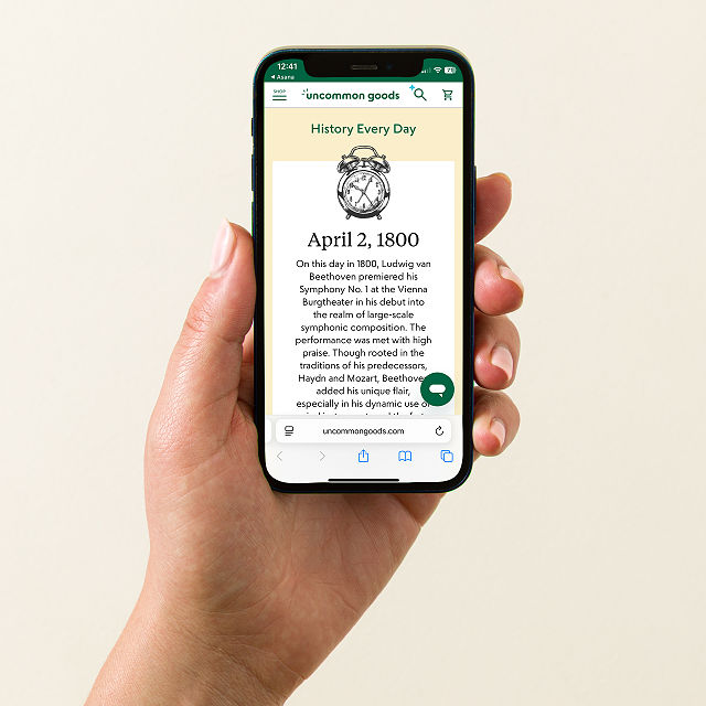 History Everyday Interactive QR Wood Calendar