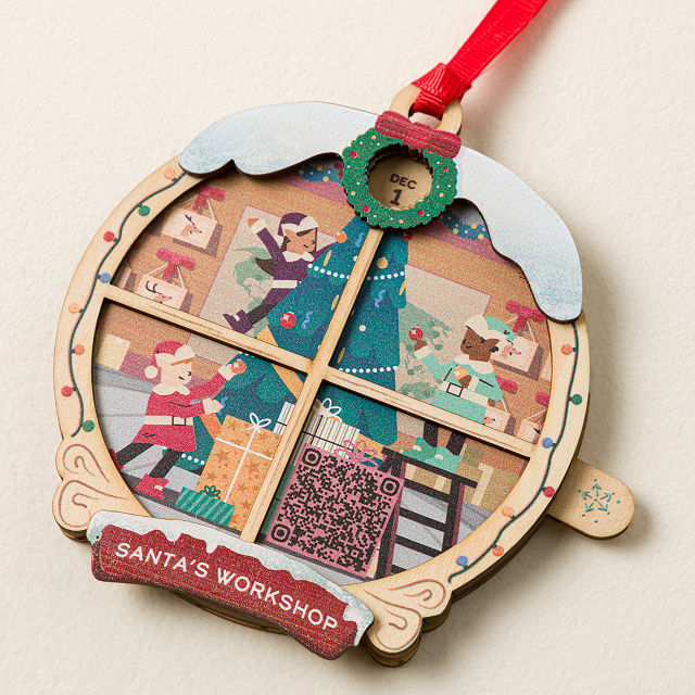25-Day Countdown to Christmas QR Ornament
