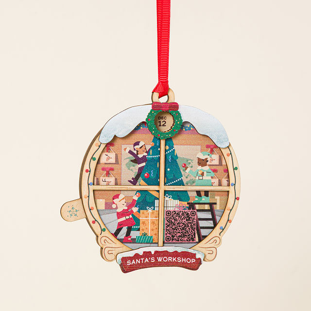 25-Day Countdown to Christmas QR Ornament