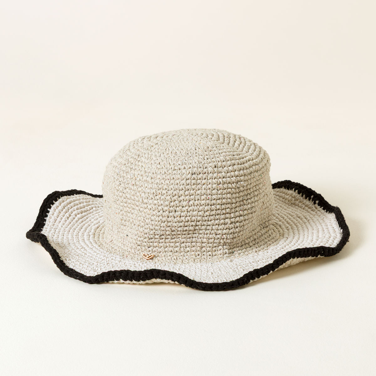 Packable Cotton Sun Hat with UPF 35 - Wide Brim Natural