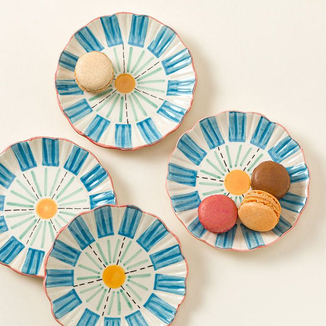 Sunny Day Snack Plates &#8211; Set of 4