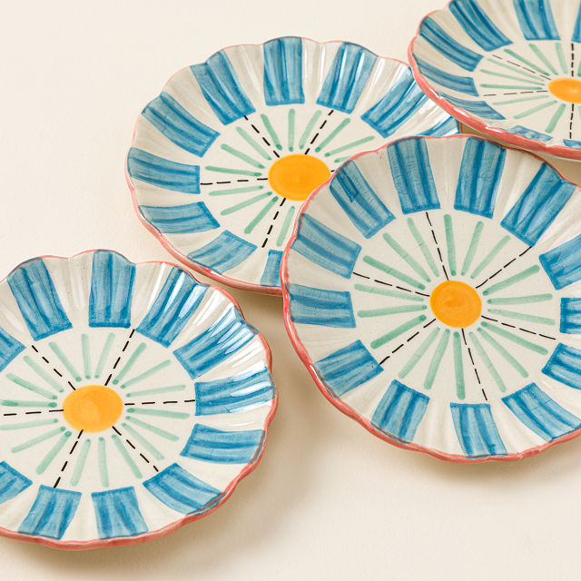 Sunny Day Snack Plates &#8211; Set of 4