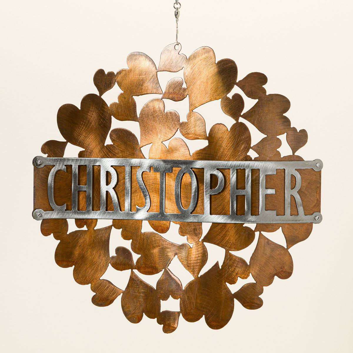 All A-Flutter Personalized Wind Spinner - Hearts