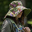 Blooming Floral Gardener's Hat thumbnail 1