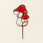 Stained Glass Mushroom Stake thumbnail 3