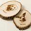 Personalized Pet Portrait Live Edge Wood Art thumbnail 2